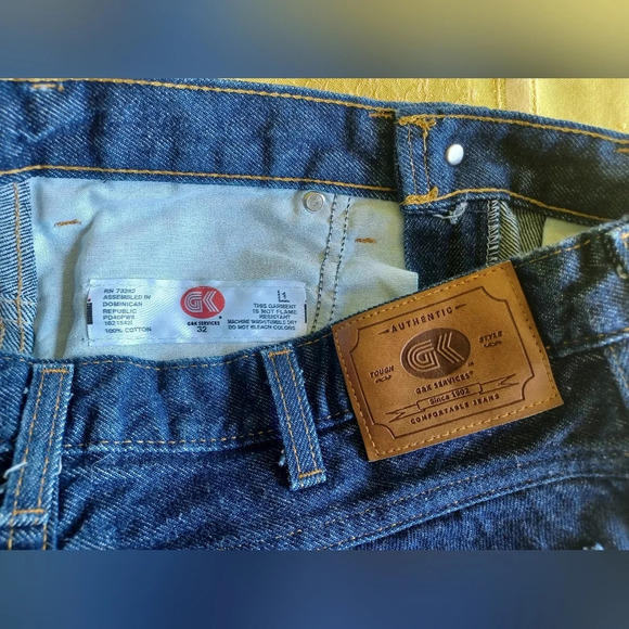 A NWOT - G&K Services Tough Style Work Mens Denim Jeans - Picture 5 of 8